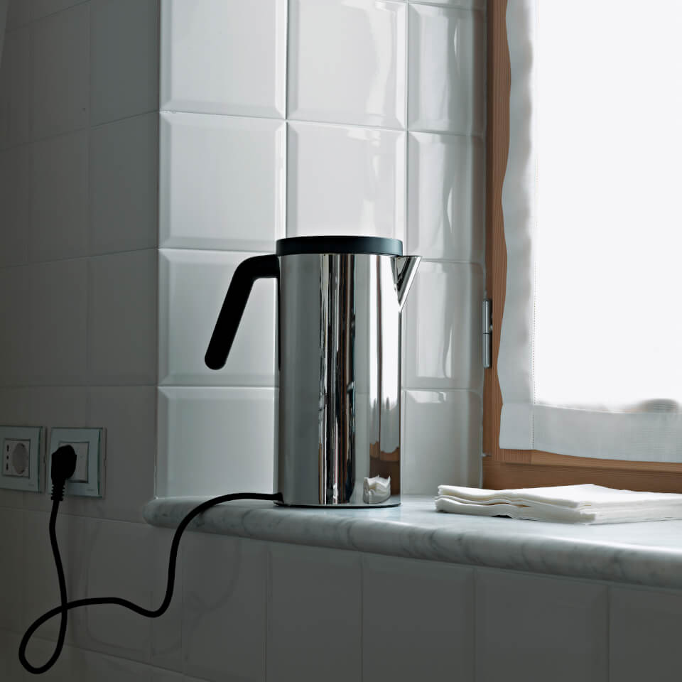 Alessi Electric Kettle Hot White 1.4L