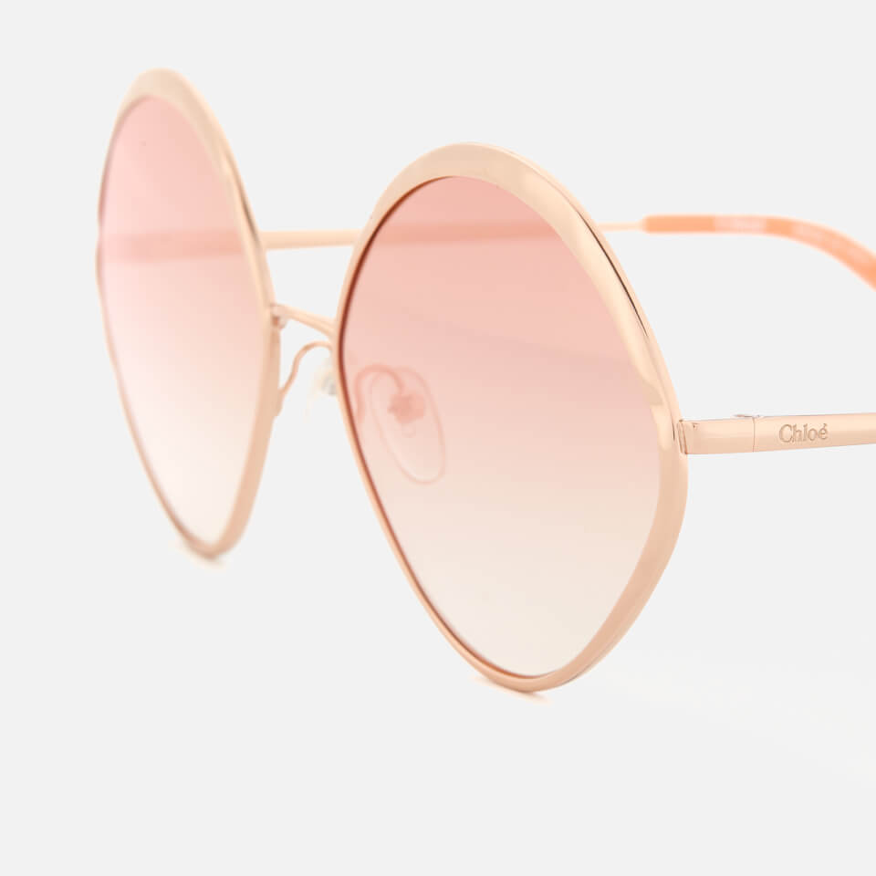 Chloé Women's Dani Round Frame Sunglasses - Rose Gold
