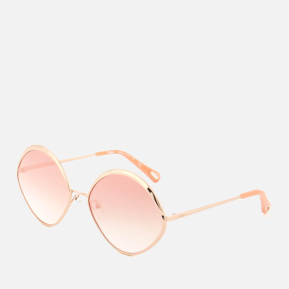 Chloé Women's Dani Round Frame Sunglasses - Rose Gold