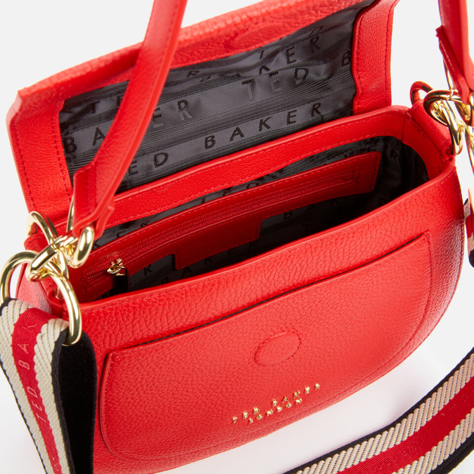 Ted Baker Women s Amali Branded Webbing Strap Cross Body Bag Red