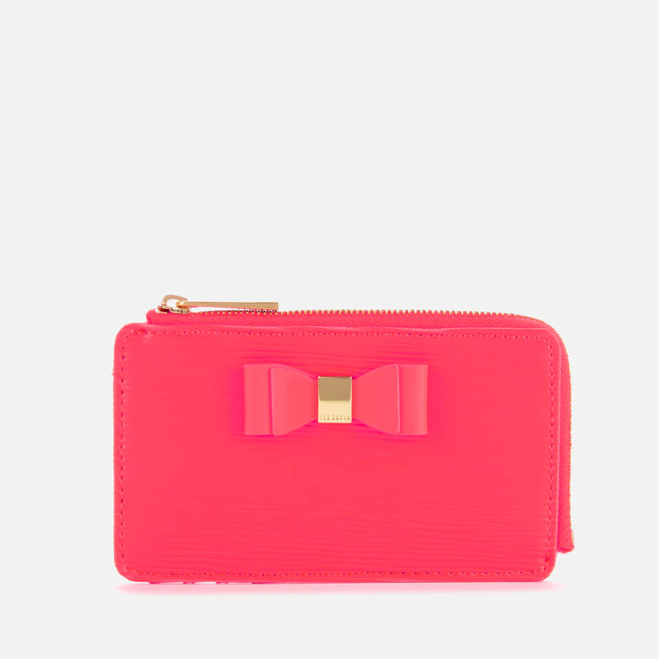 Ted Baker Women's Blueb Bow Detail Card Holder - Neon Orange