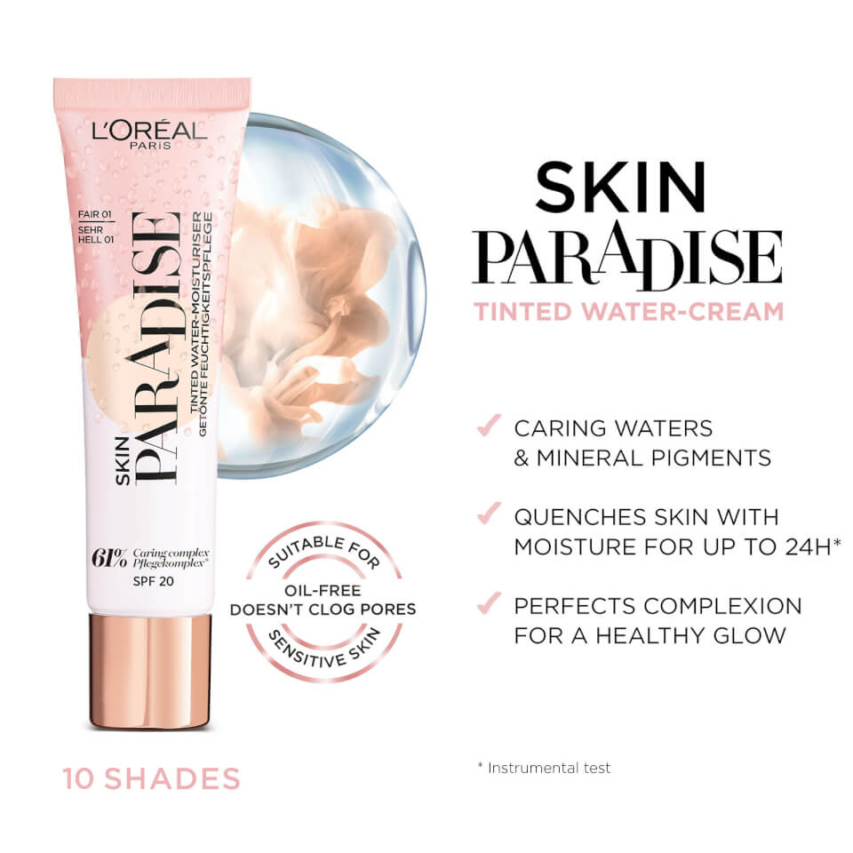L'Oréal Paris Skin Paradise Tinted Moisturiser SPF20 - Medium 01