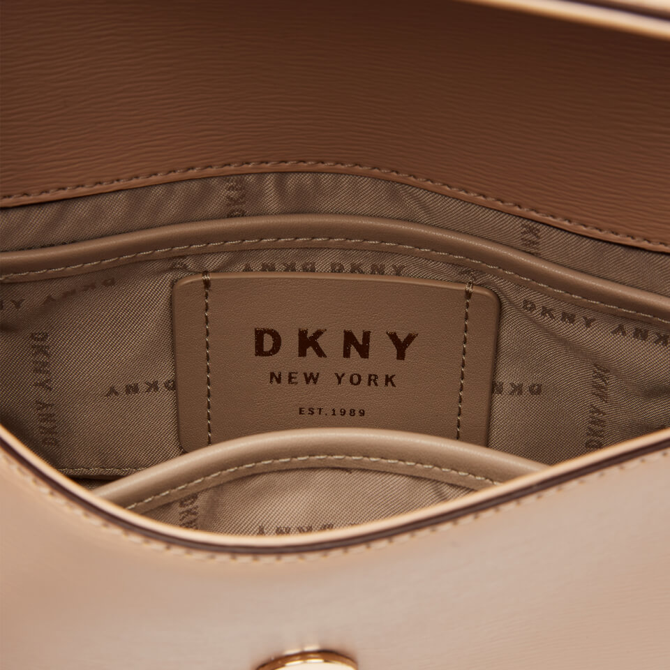 DKNY Women's Bryant Medium Flap Sutton Cross Body Bag - Sand