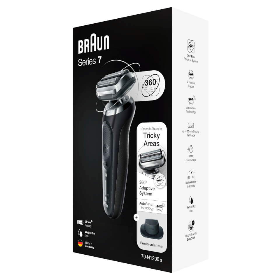 Braun Series 7 70-N1200s Electric Shaver, Noir