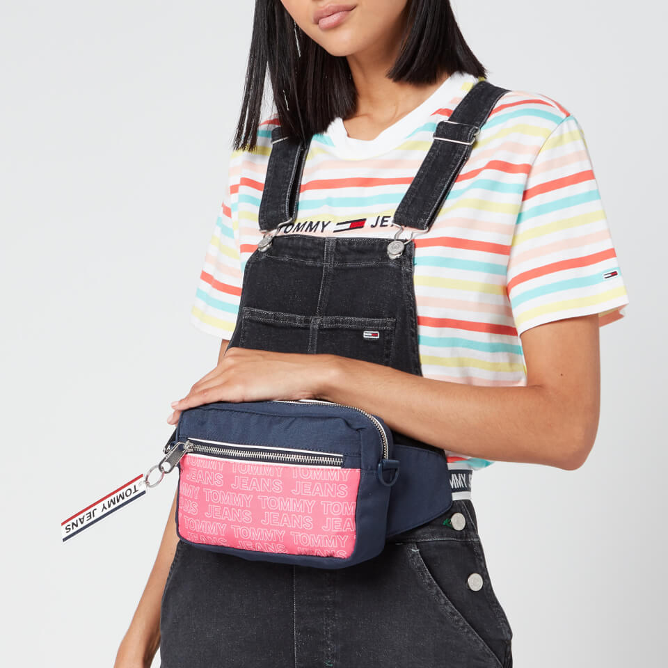 Tommy Jeans Women's Logo Tape Convertible Cross Body Bag - Glamour Pink