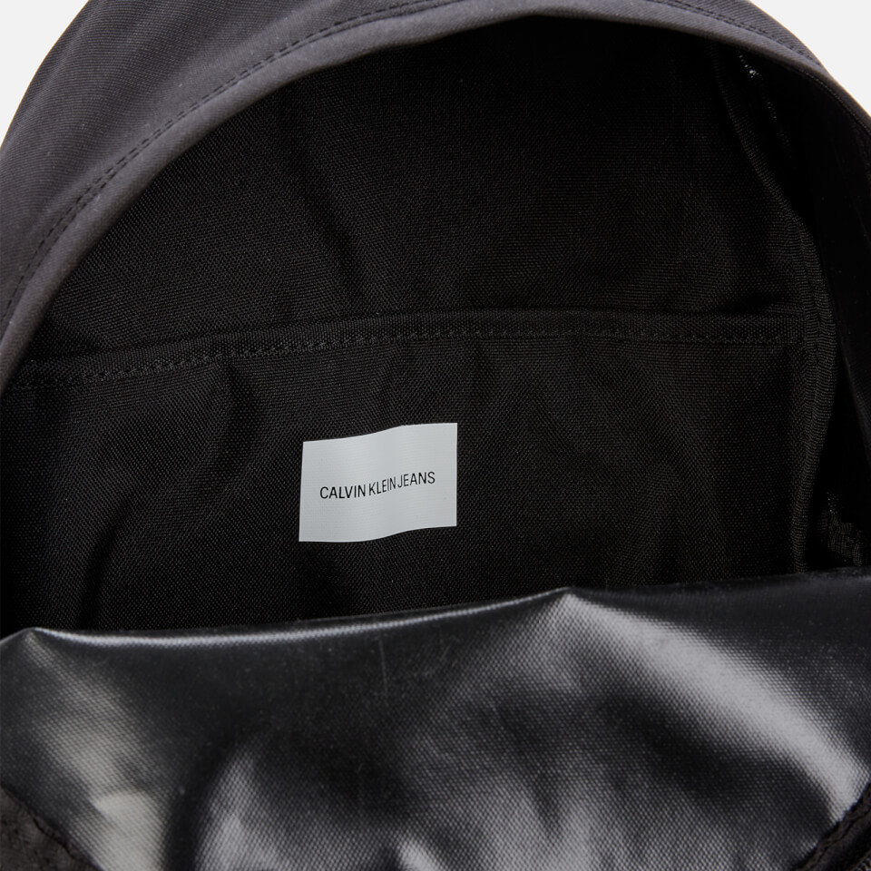 Calvin Klein Jeans Women's Nylon Logo Backpack - Black
