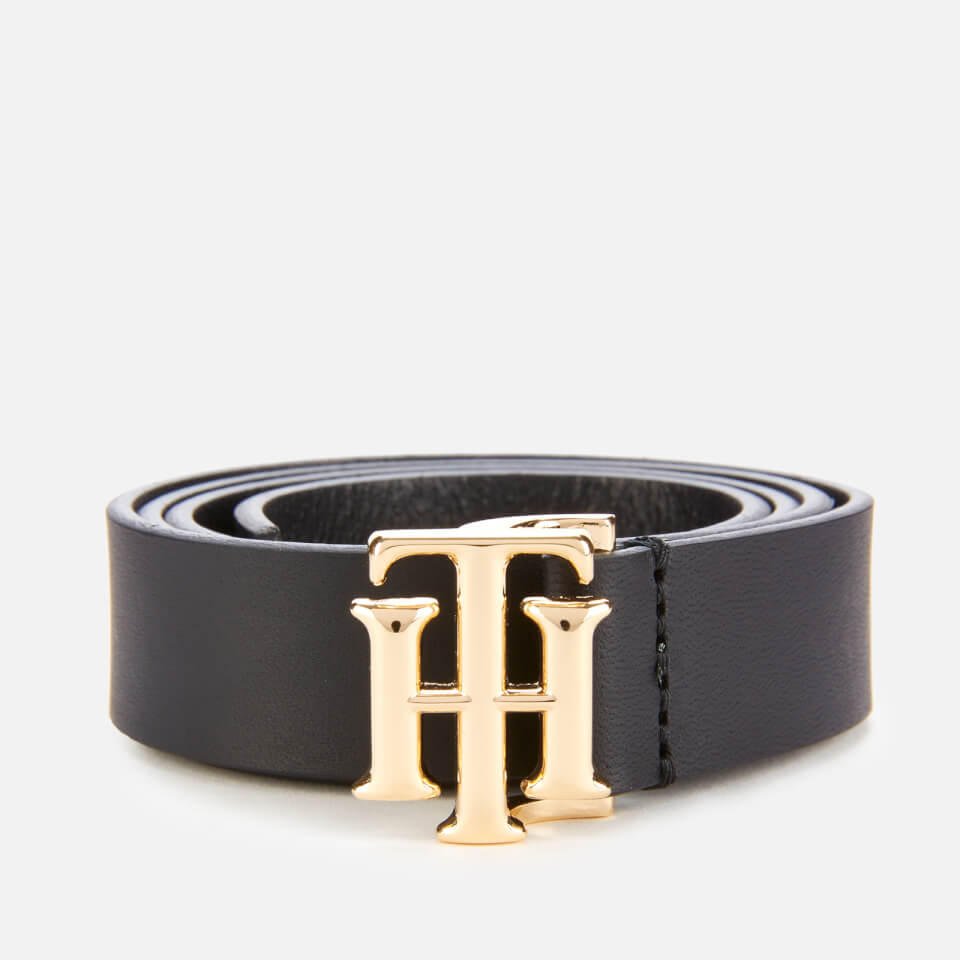 Tommy Hilfiger Women's Logo Belt - Black