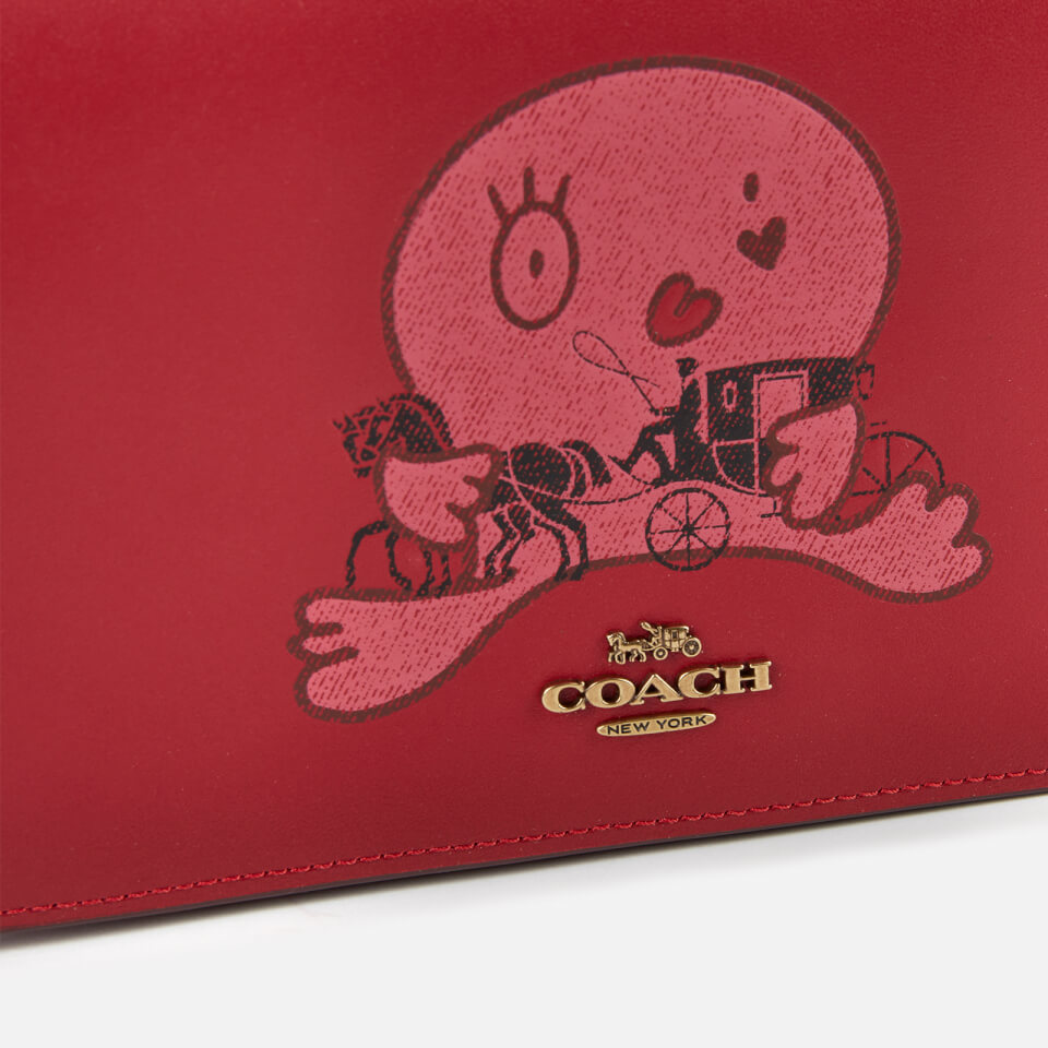 Coach 1941 Women's Signature Horse and Carriage 2 by Guang Yu Hayden Bag - Tan Red Apple