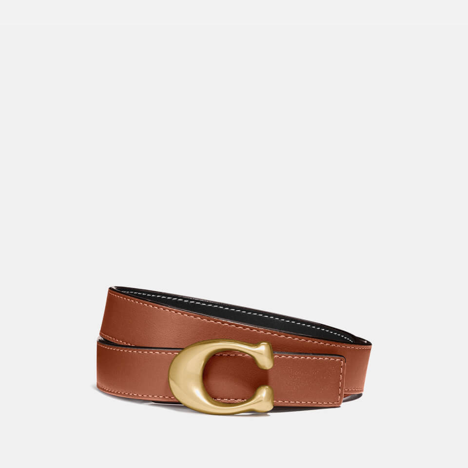 Coach 25mm Sculpted C Reversible Leather Belt