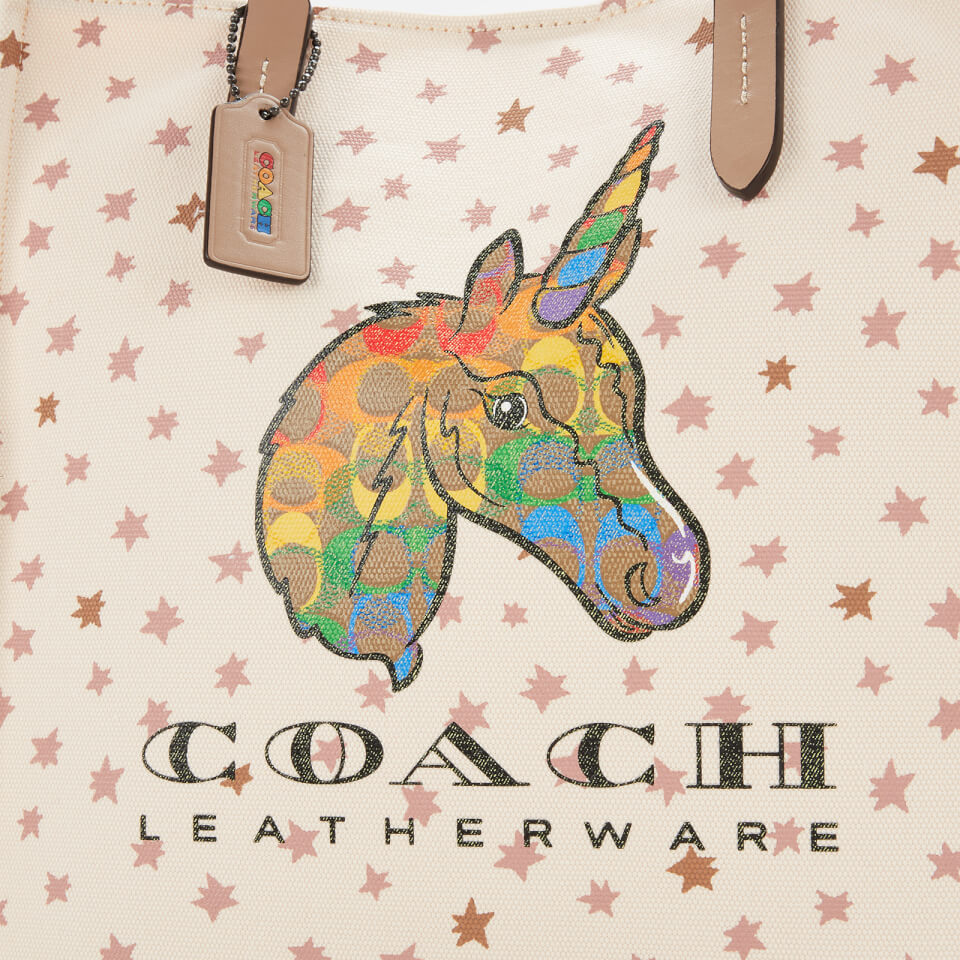 Coach Women's Pride Uni Canvas Tote Bag - Multi