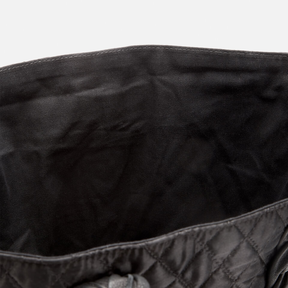 Núnoo Women's Satin Quilted Shopper Bag - Black