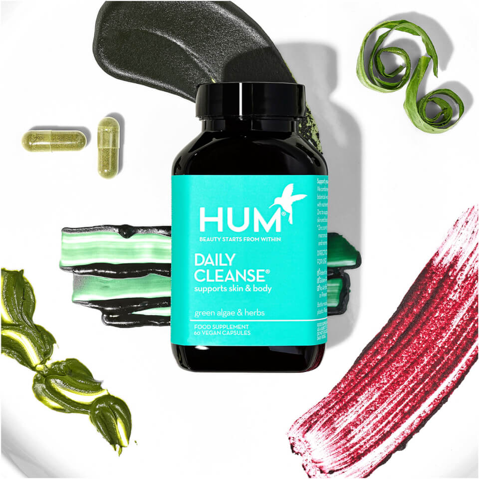 HUM Nutrition Daily Cleanse Clear Skin and Body Detox Supplement (60 Vegan Capsules, 30 Days)