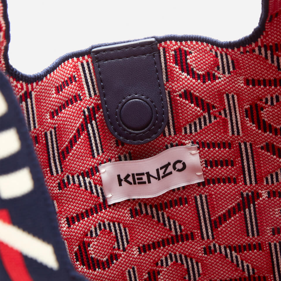 KENZO Women's Recycled Monogram Small Tote Bag - Medium Red