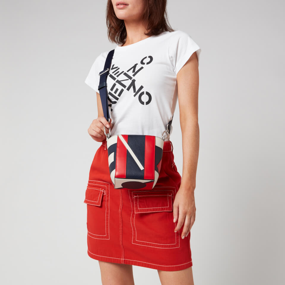 KENZO Women's Kube Tricolour Mini Tote Bag - Medium Red