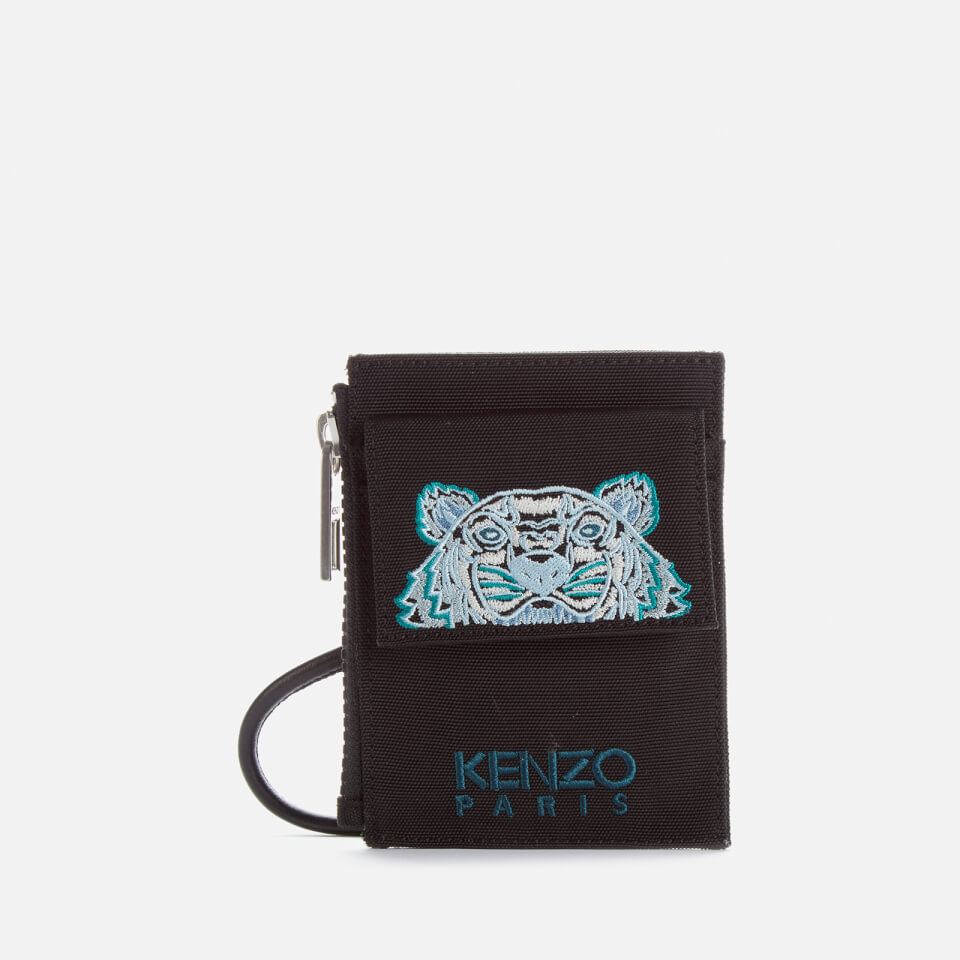 KENZO Kampus Canvas Cardholder on Strap - Black