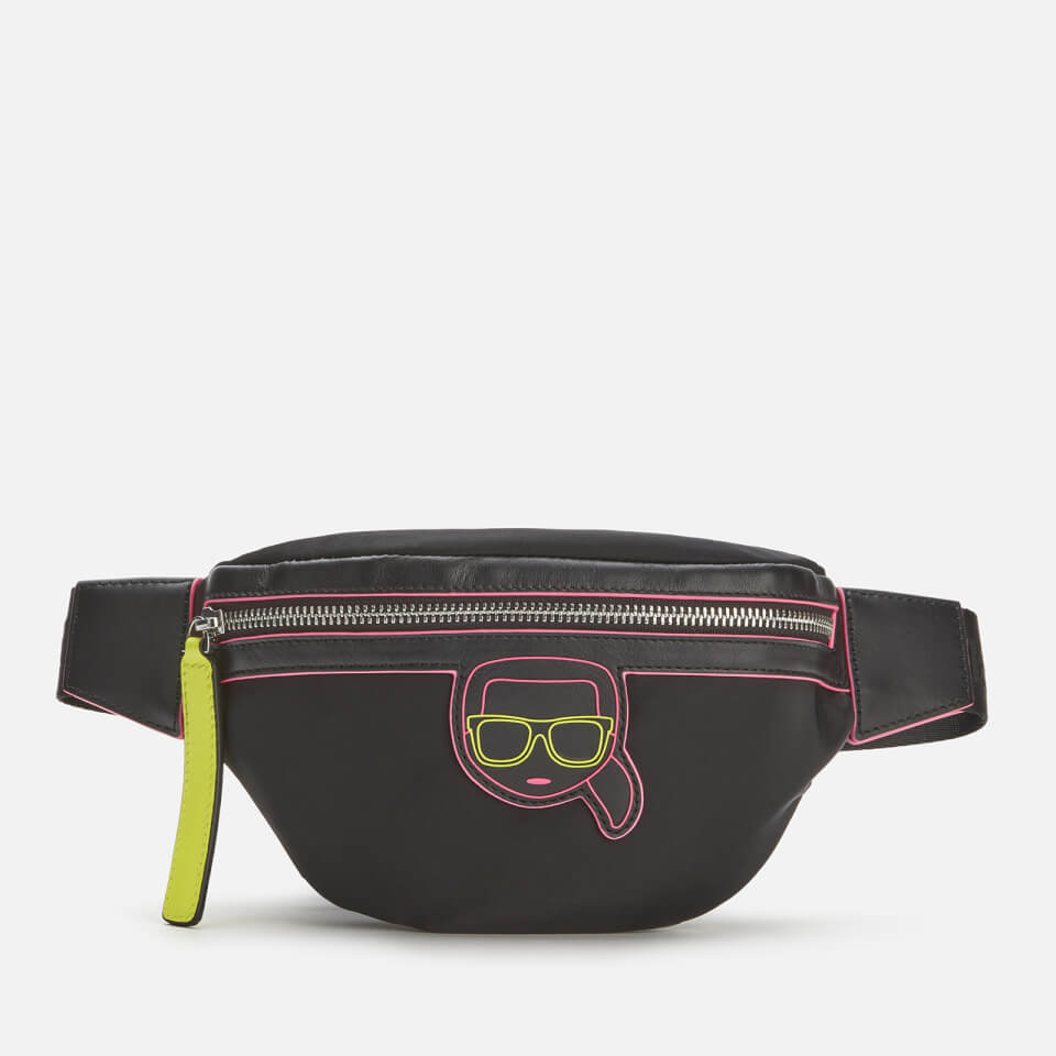 KARL LAGERFELD Women's K/Ikonik Neon Bumbag - Black