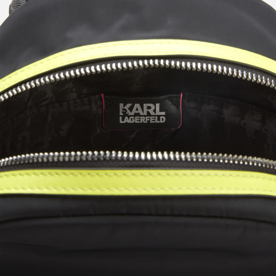 KARL LAGERFELD Women's K/Ikonik Neon Backpack - Black