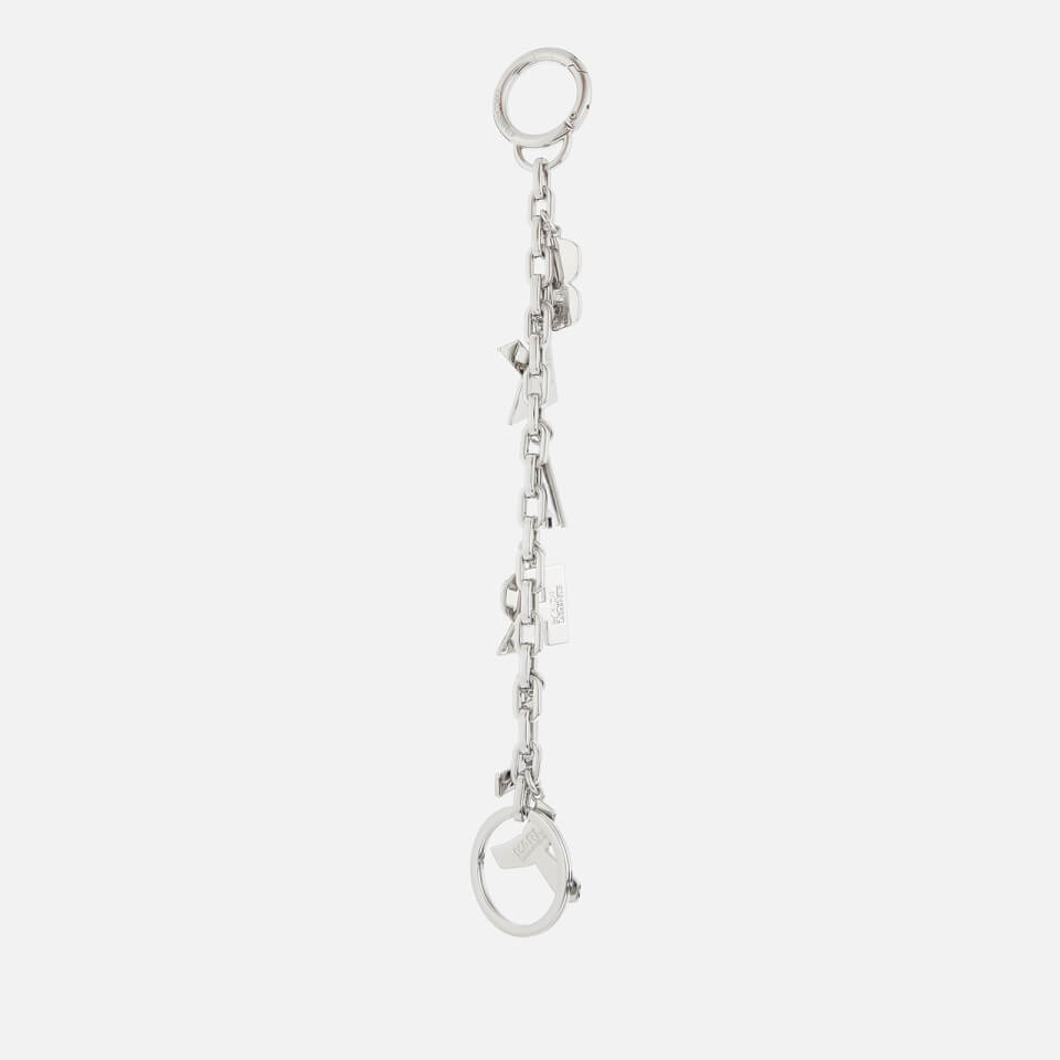 KARL LAGERFELD Women's Karl Charms Hanging Keychain - Black/White