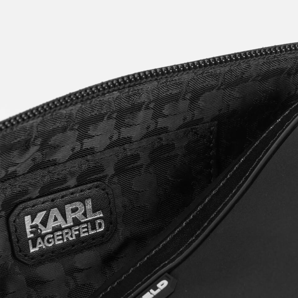 KARL LAGERFELD Women's K/Ikonik Nylon Barrel - Black
