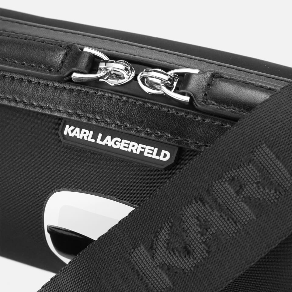 KARL LAGERFELD Women's K/Ikonik Nylon Barrel - Black