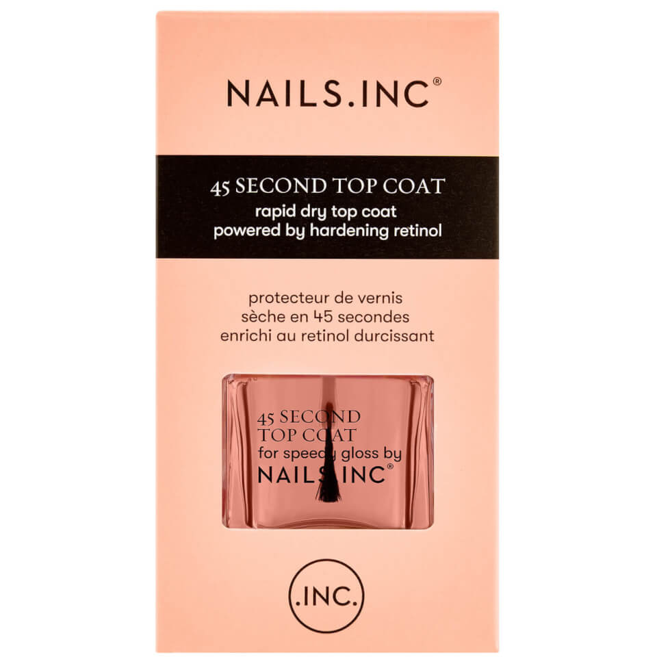 nails inc. 45 Second Rapid Dry Top Coat Powered by Retinol 14ml