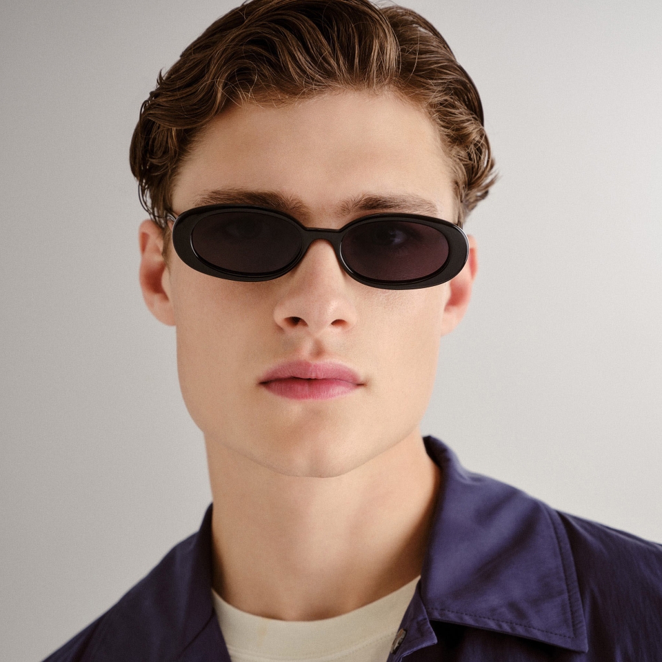 Le Specs Outta Love Acetate Oval-Frame Sunglasses