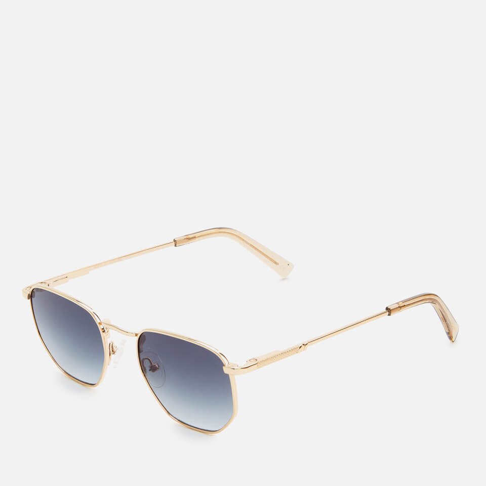 Le Specs Women's Alto Metal Frame Sunglasses - Bright Gold Smoke