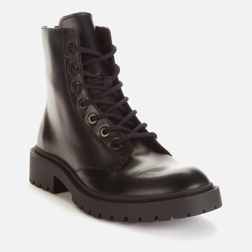 KENZO Men's Pike Leather Lace Up Boots - Black