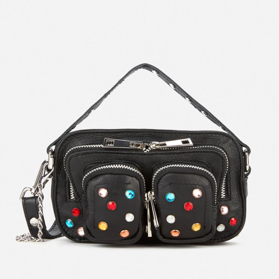 Núnoo Women's Helena Multi Stones Cross Body Bag - Black