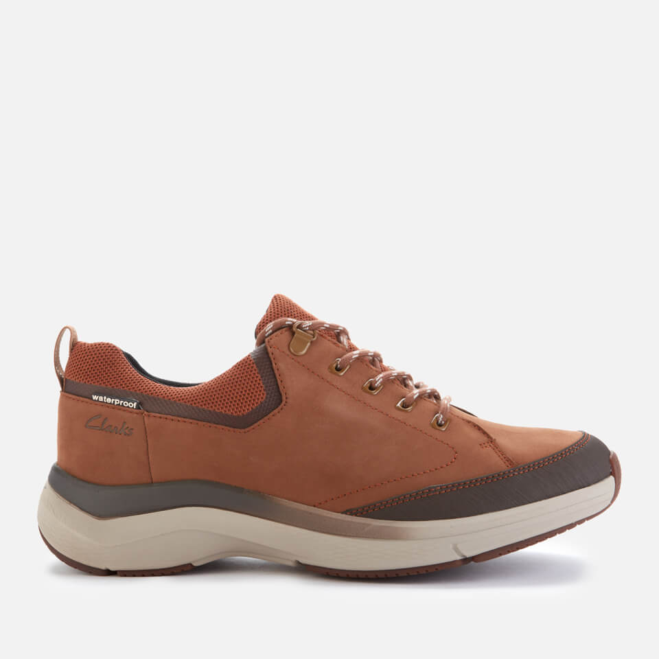 Clarks Men s Wave2.0 Vibe Nubuck Trainers Tan