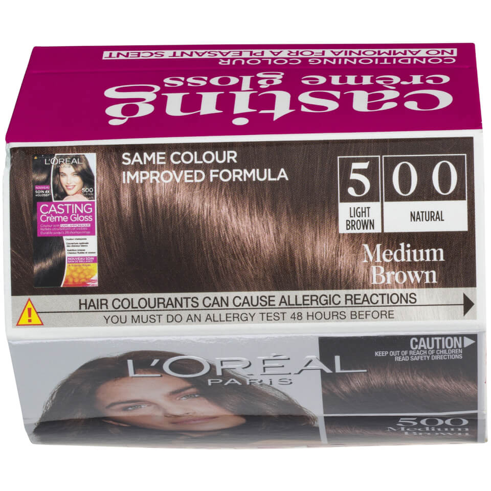 L'Oréal Paris Casting Creme Gloss Semi-Permanent Hair Colour - Medium Brown 500