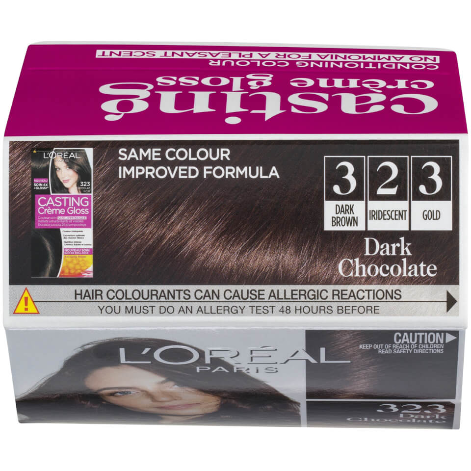 L'Oréal Paris Casting Creme Gloss Semi-Permanent Hair Colour - Dark Chocolate 323