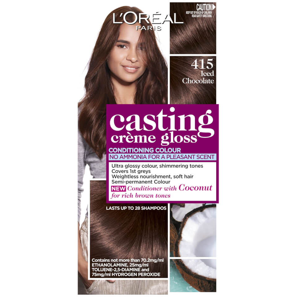 L'Oréal Paris Casting Creme Gloss Semi-Permanent Hair Colour - Iced Chocolate 415
