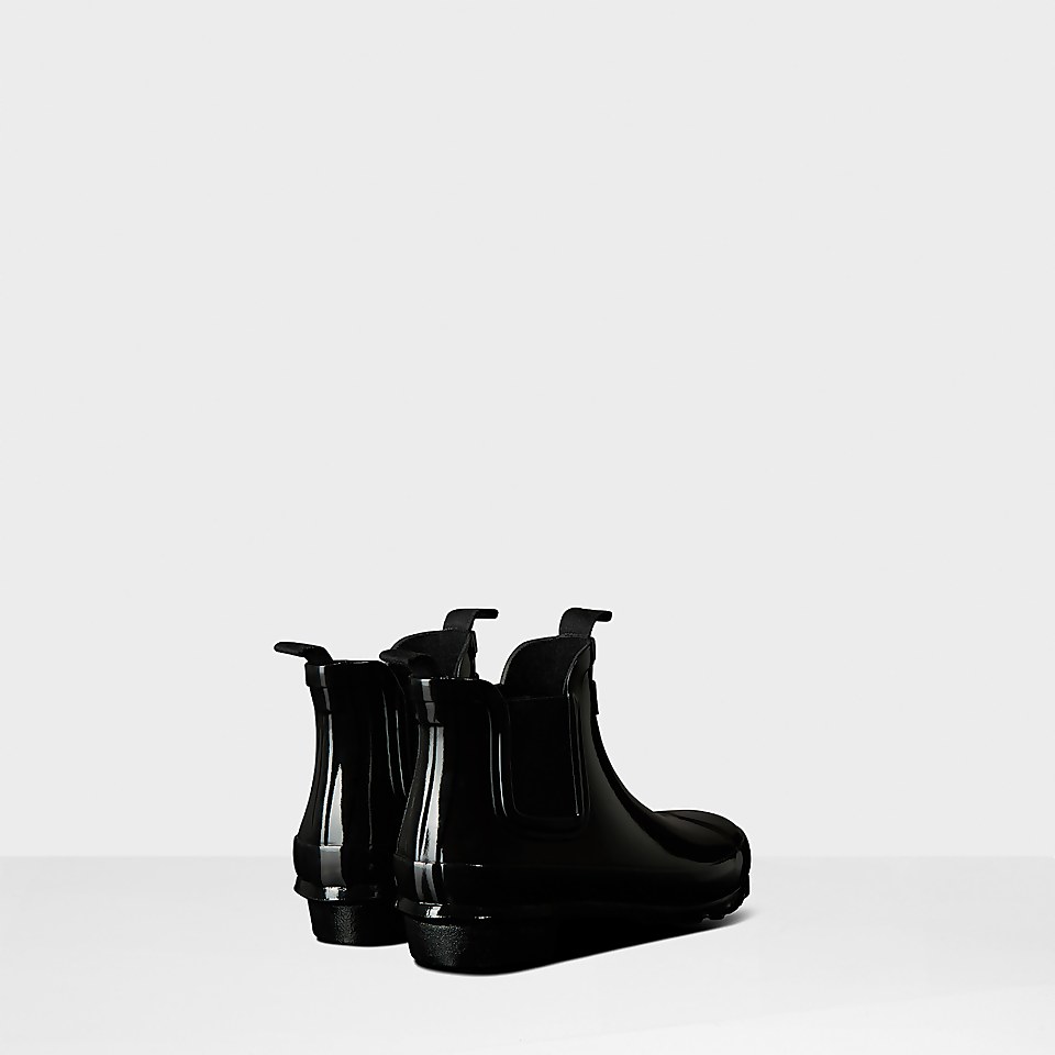 Hunter Original Kids' Chelsea Boot - Black Patent - UK 13 Kids 1