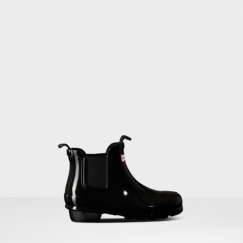 Hunter Original Kids' Chelsea Boot - Black Patent - UK 13 Kids