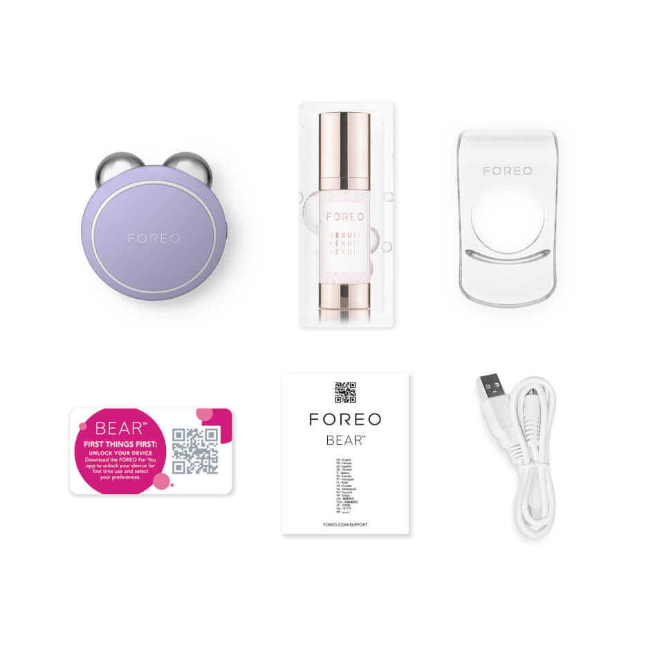 FOREO BEAR mini App-connected Microcurrent Facial Device - Lavender