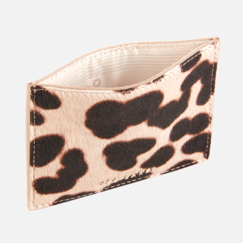 Ted Baker Women's Stormi Leopard Credit Card Holder - Taupe