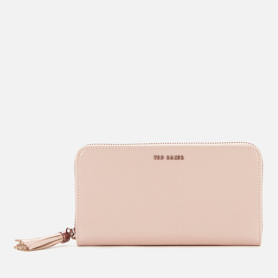 Ted Baker Women's Vonni Patent Tassel Zip Around Matinee - Nude Pink