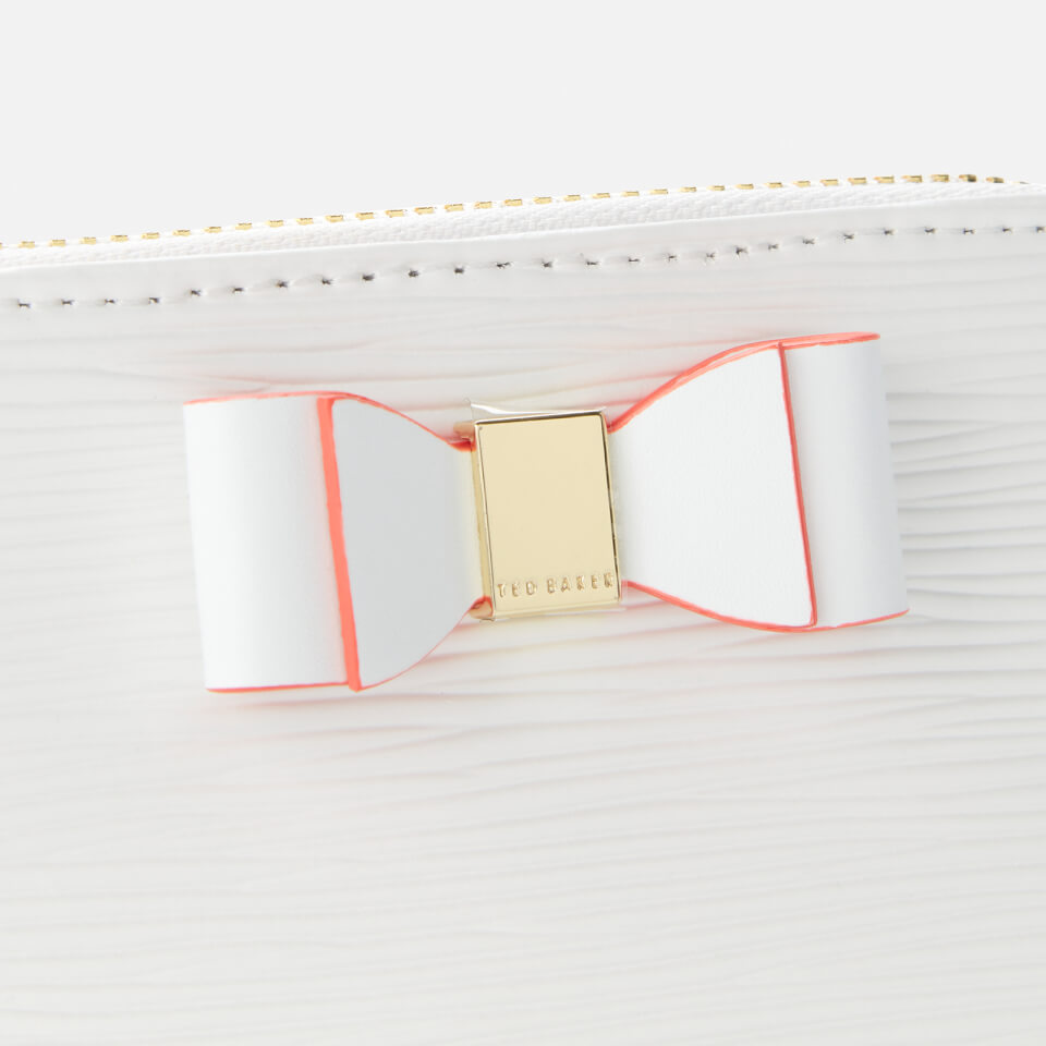Ted Baker Women's Fabie Core Bow Zip Around Mini Purse - Ivory