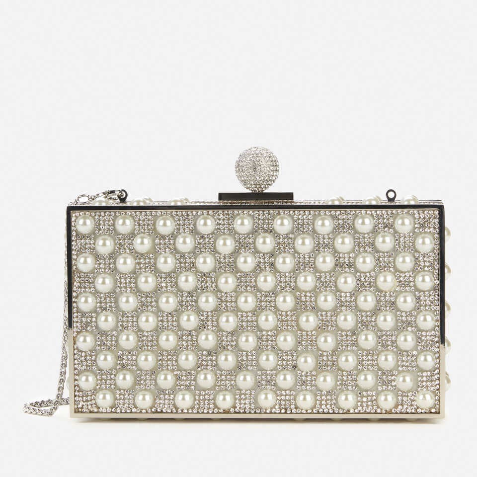 Sophia Webster Women's Clara Crystal Box Bag - Silver & Pearl