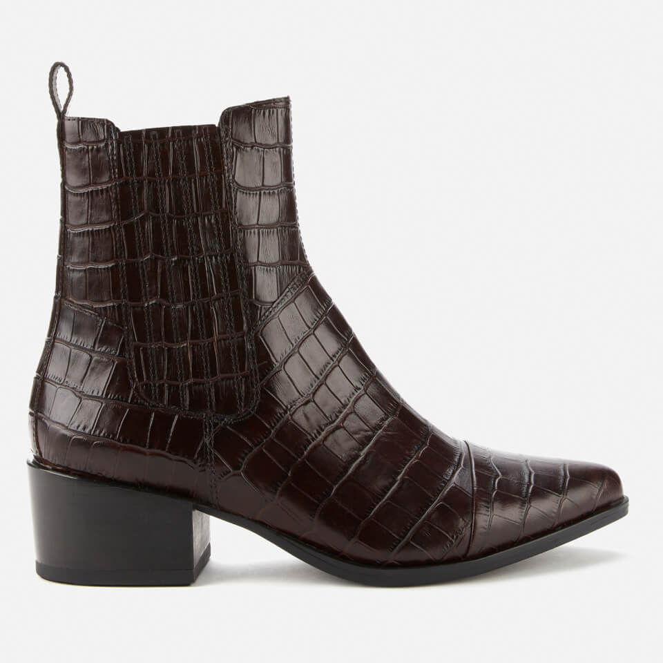 Vagabond Women s Marja Embossed Leather Western Boots Brown UK 3 Allsole