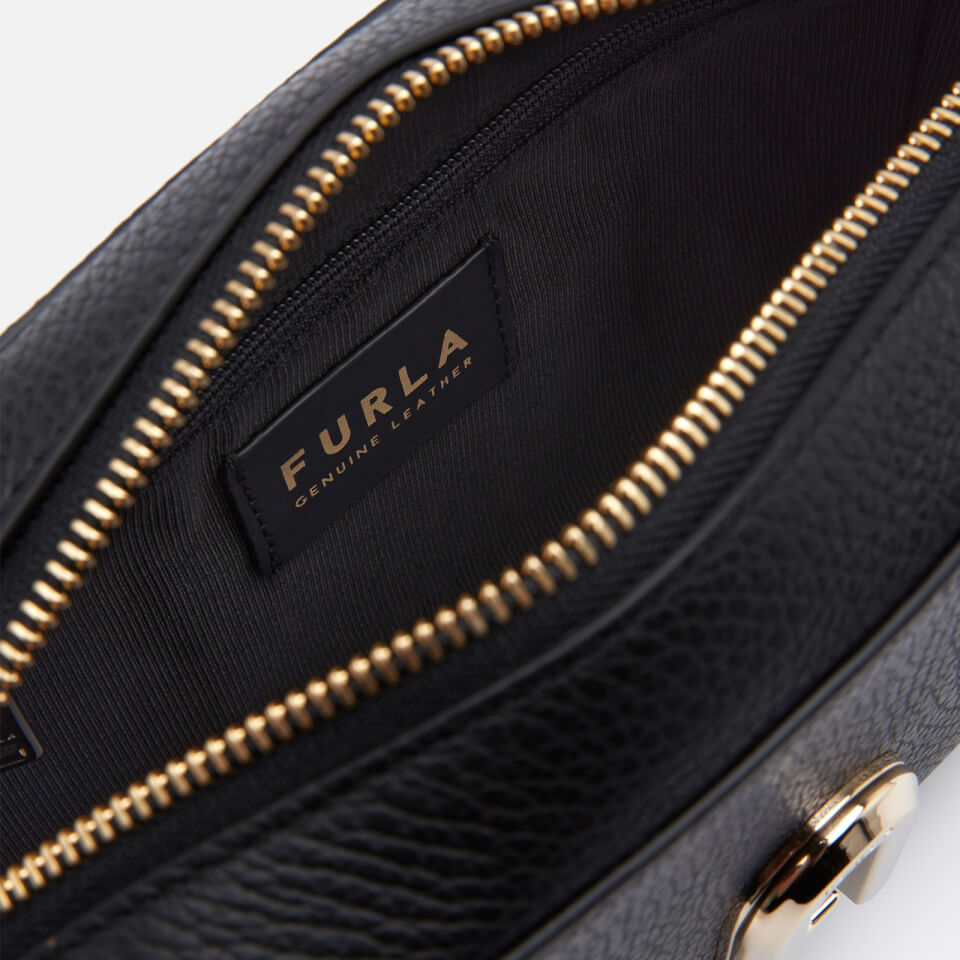 Furla Women's Sleek Mini Camera Cross Body Bag - Black