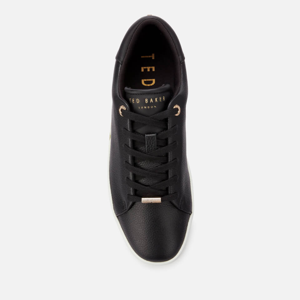 Ted Baker Women's Sanzae Leather Cupsole Trainers - Black | Worldwide  Delivery | Allsole