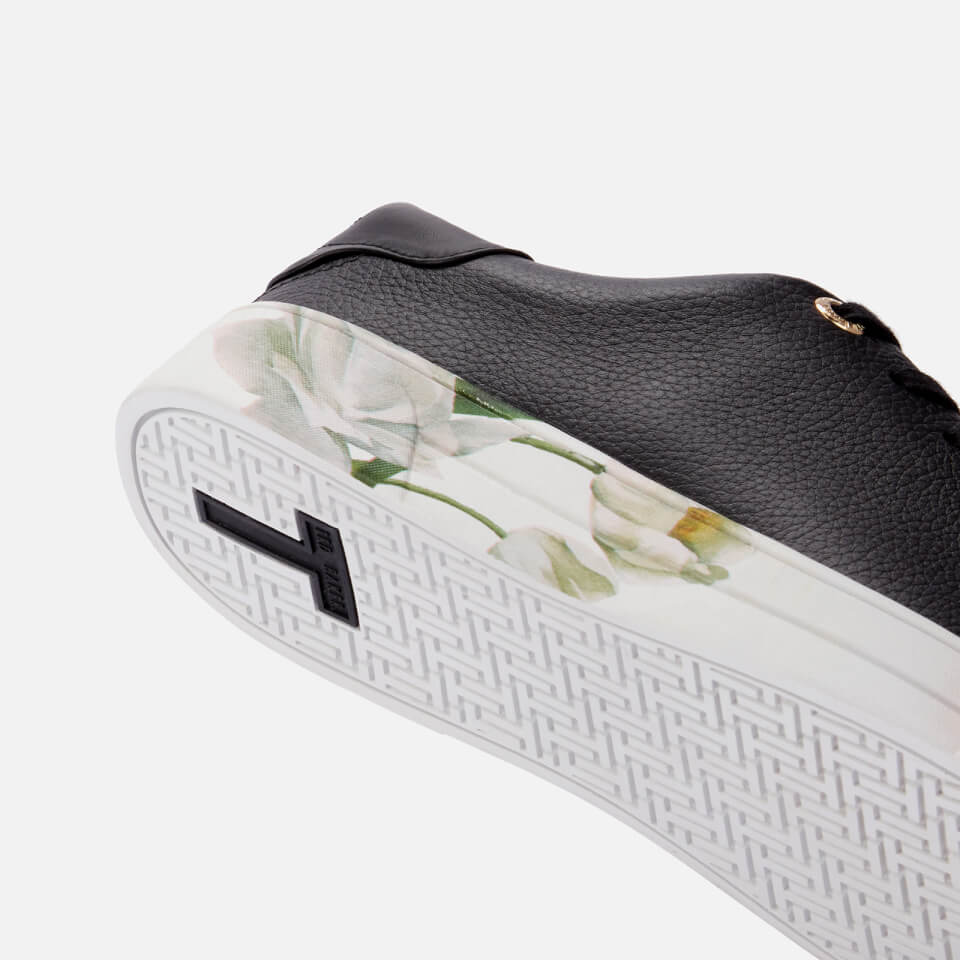 Ted Baker Women's Sanzae Leather Cupsole Trainers - Black | Worldwide  Delivery | Allsole