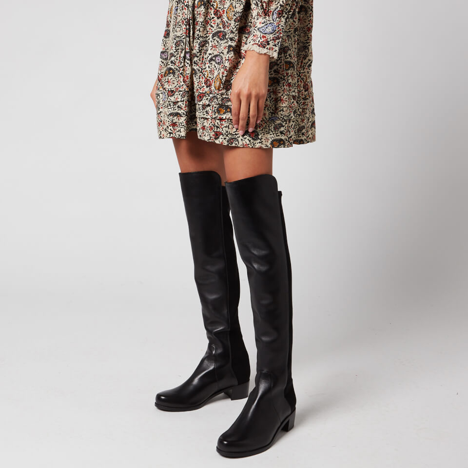 Stuart Weitzman Women s Reserve Leather Suede Over The Knee Boots Black UK 3 Coggles
