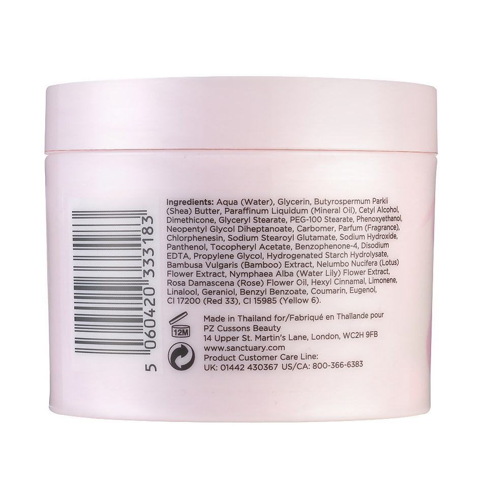 Sanctuary Spa White Lily and Damask Rose Body Butter 300ml