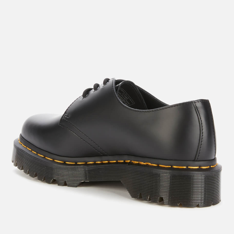 Dr. Martens 1461 Bex Smooth Leather 3-Eye Shoes - Black - UK 3 | Coggles