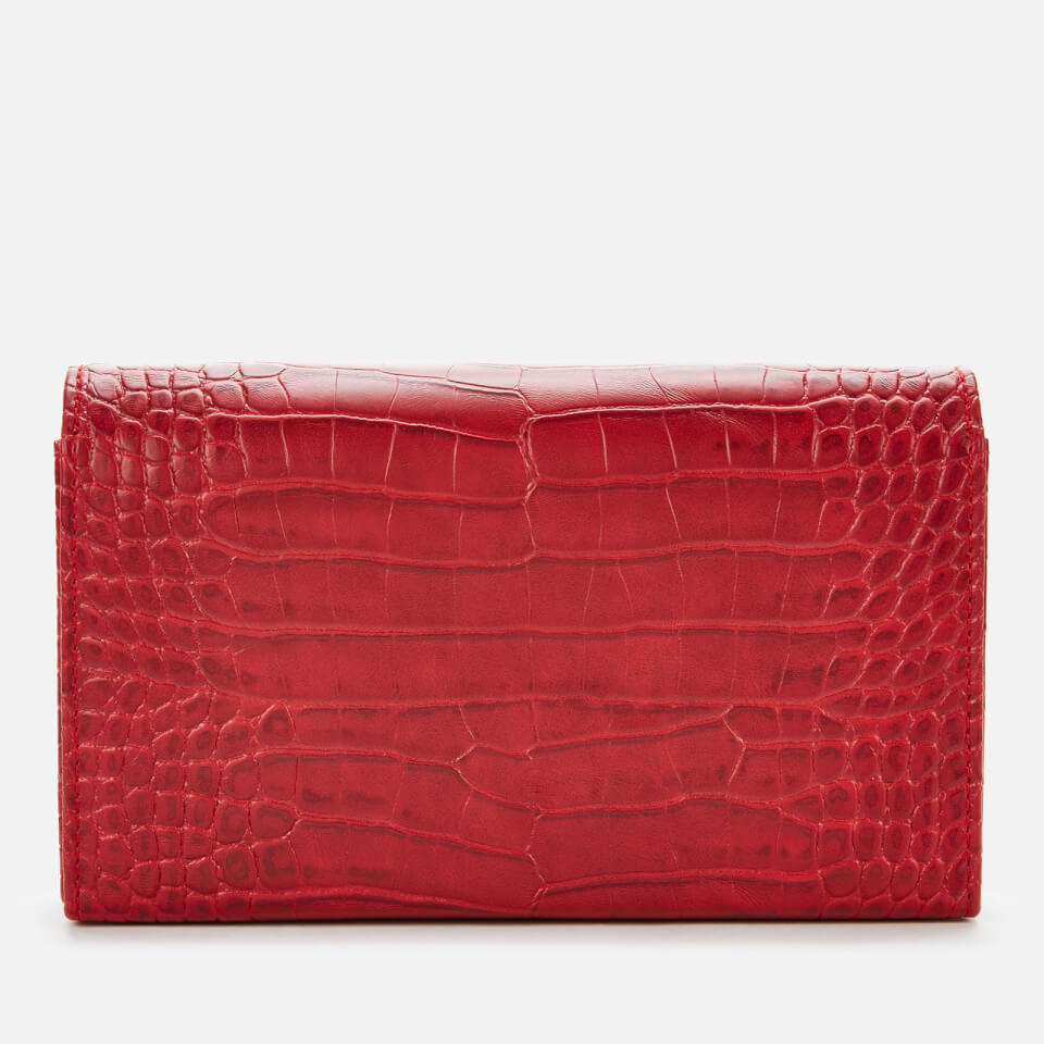 Love Moschino Women's Croc Print Logo Bag - Red