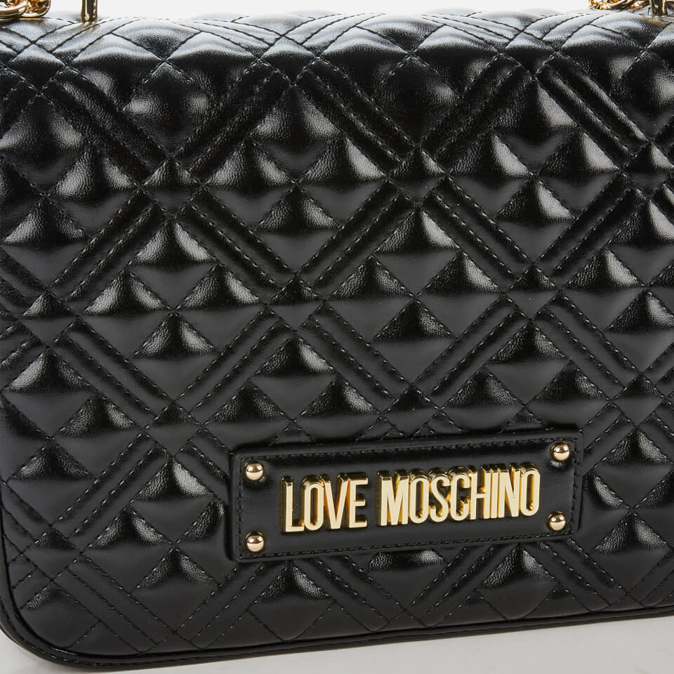 Love Moschino Women's Quilted Shoulder Bag - Black