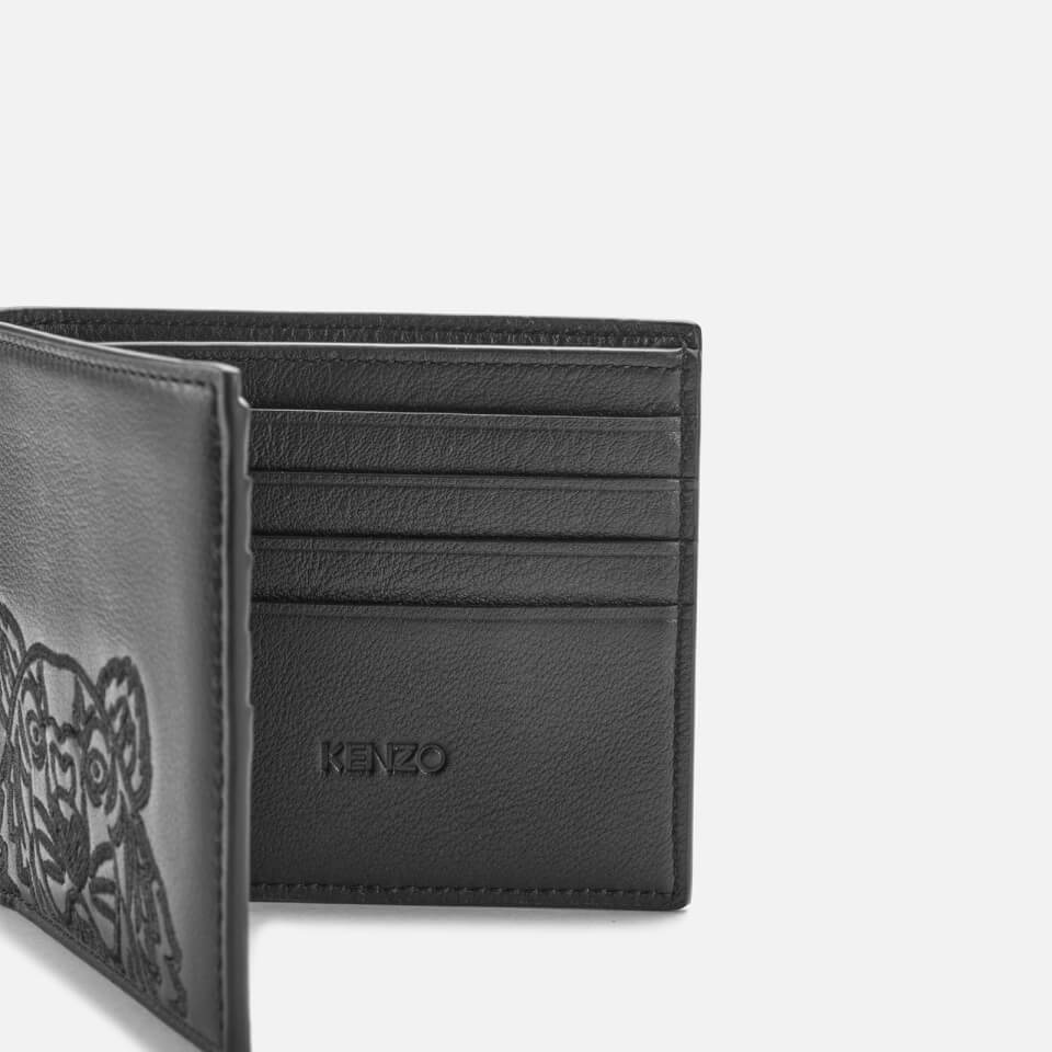 KENZO Men's Kampus Leather Bifold Wallet - Black
